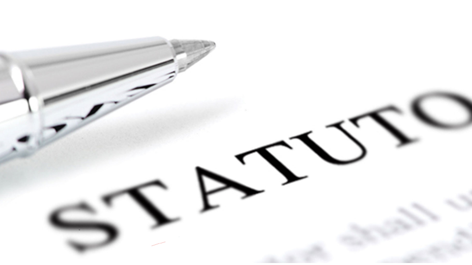 Scritta stampata: Statuto